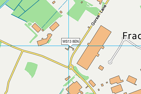 WS13 8EN map - OS VectorMap District (Ordnance Survey)