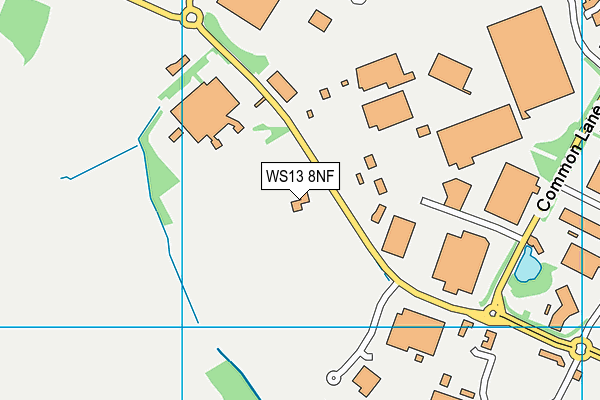 WS13 8NF map - OS VectorMap District (Ordnance Survey)
