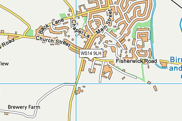 Map of WALSALL HOSPICE TRADING LIMITED at district scale