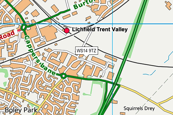 Map of EASTCLIFF LIMITED at district scale