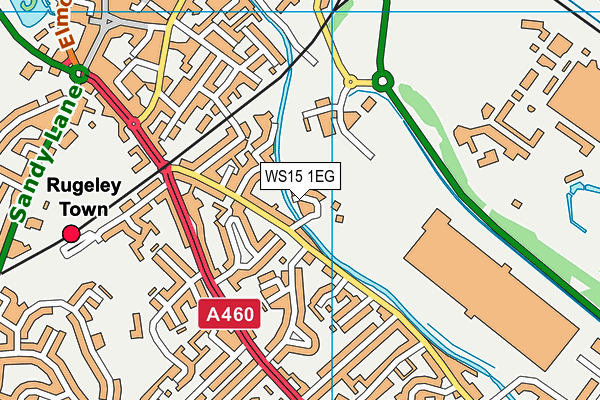 WS15 1EG map - OS VectorMap District (Ordnance Survey)
