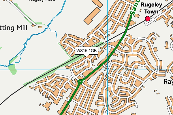 WS15 1GB map - OS VectorMap District (Ordnance Survey)