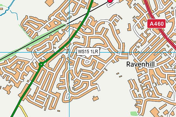 WS15 1LR map - OS VectorMap District (Ordnance Survey)