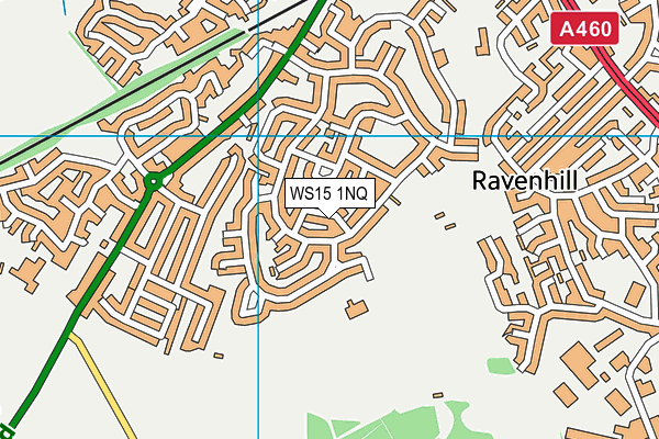 WS15 1NQ map - OS VectorMap District (Ordnance Survey)