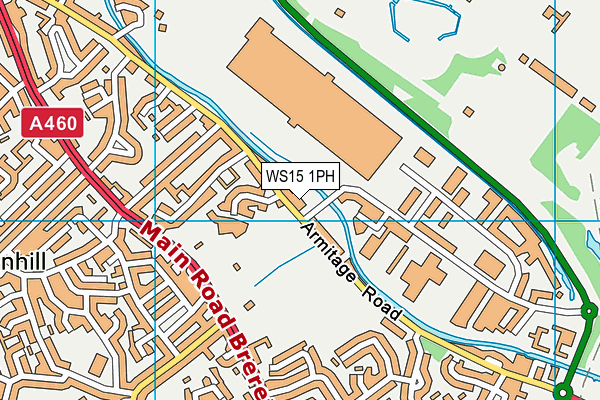 WS15 1PH map - OS VectorMap District (Ordnance Survey)