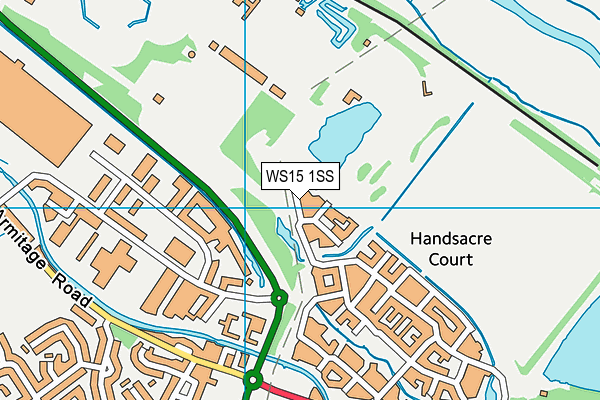 WS15 1SS map - OS VectorMap District (Ordnance Survey)