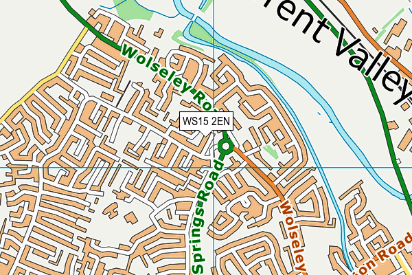 WS15 2EN map - OS VectorMap District (Ordnance Survey)