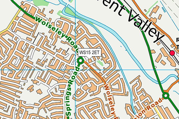 WS15 2ET map - OS VectorMap District (Ordnance Survey)