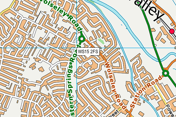 WS15 2FS map - OS VectorMap District (Ordnance Survey)