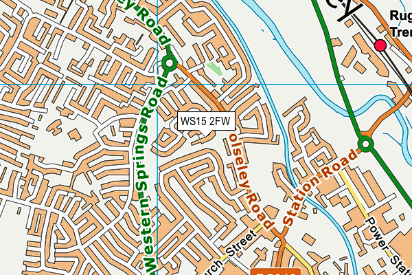 WS15 2FW map - OS VectorMap District (Ordnance Survey)