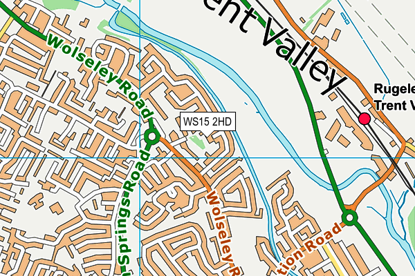 WS15 2HD map - OS VectorMap District (Ordnance Survey)