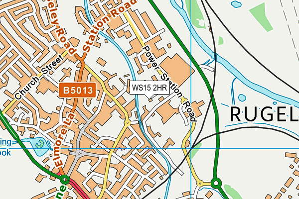 WS15 2HR map - OS VectorMap District (Ordnance Survey)
