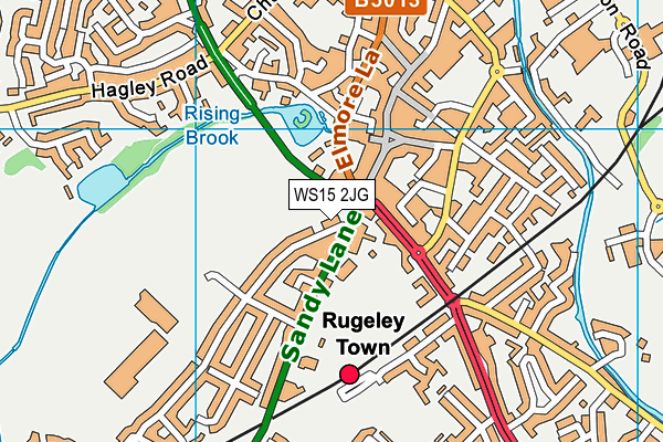 WS15 2JG map - OS VectorMap District (Ordnance Survey)