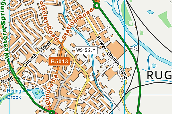 WS15 2JY map - OS VectorMap District (Ordnance Survey)