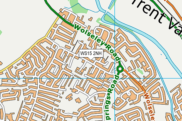 WS15 2NH map - OS VectorMap District (Ordnance Survey)
