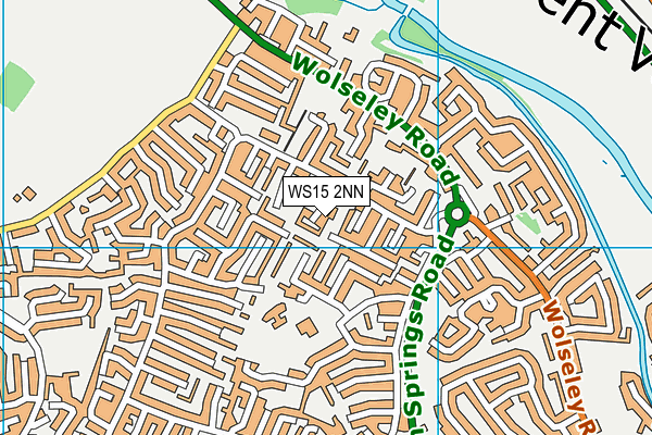 WS15 2NN map - OS VectorMap District (Ordnance Survey)