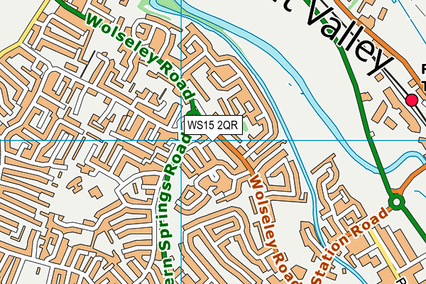 WS15 2QR map - OS VectorMap District (Ordnance Survey)
