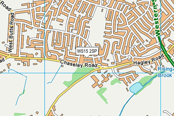 WS15 2SP map - OS VectorMap District (Ordnance Survey)