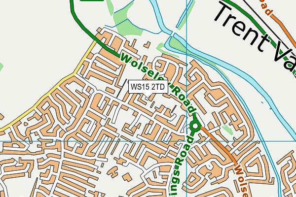 WS15 2TD map - OS VectorMap District (Ordnance Survey)
