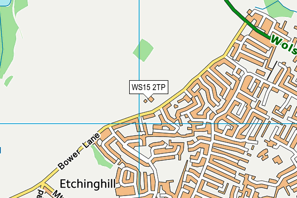 WS15 2TP map - OS VectorMap District (Ordnance Survey)