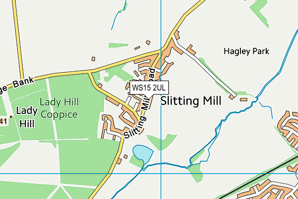 WS15 2UL map - OS VectorMap District (Ordnance Survey)