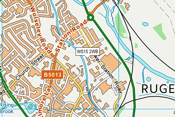 WS15 2WB map - OS VectorMap District (Ordnance Survey)