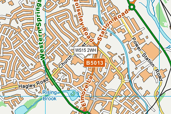 WS15 2WH map - OS VectorMap District (Ordnance Survey)