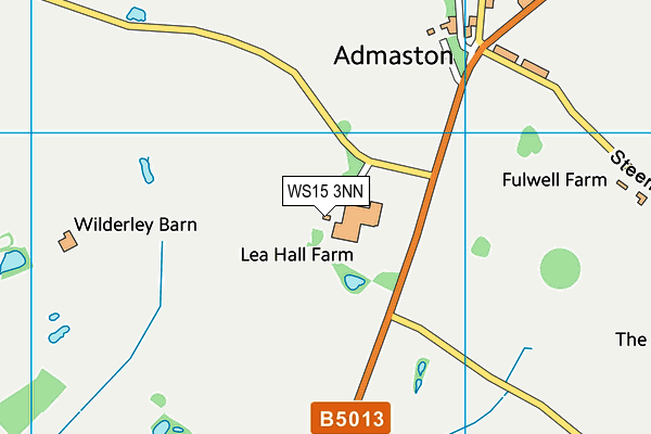 WS15 3NN map - OS VectorMap District (Ordnance Survey)