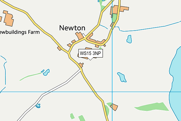 WS15 3NP map - OS VectorMap District (Ordnance Survey)