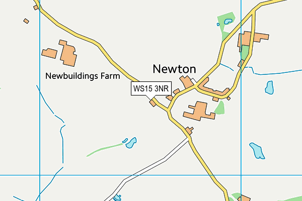 WS15 3NR map - OS VectorMap District (Ordnance Survey)