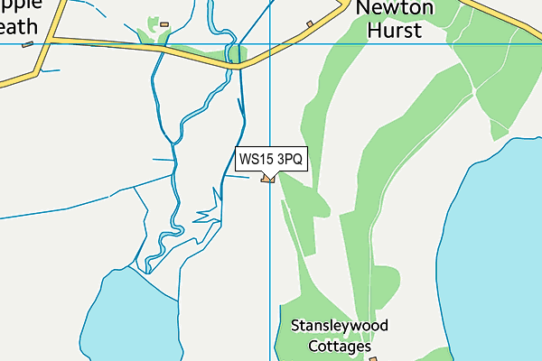 WS15 3PQ map - OS VectorMap District (Ordnance Survey)