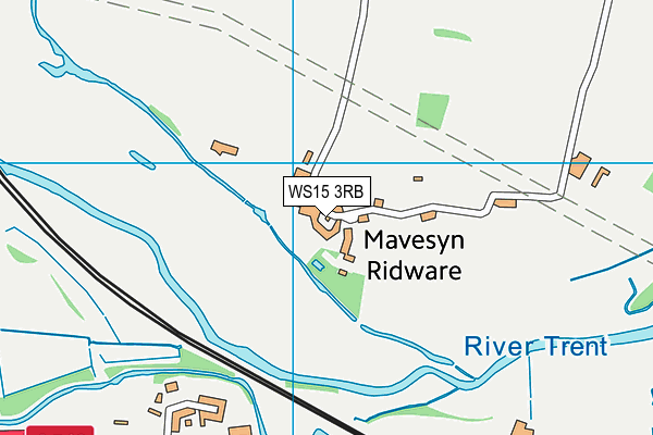 WS15 3RB map - OS VectorMap District (Ordnance Survey)