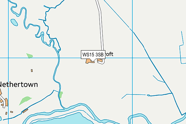 WS15 3SB map - OS VectorMap District (Ordnance Survey)