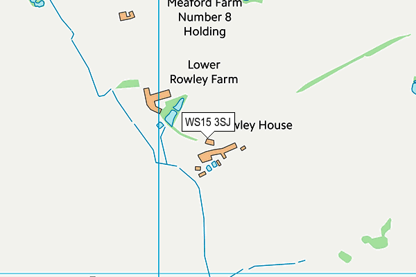 WS15 3SJ map - OS VectorMap District (Ordnance Survey)