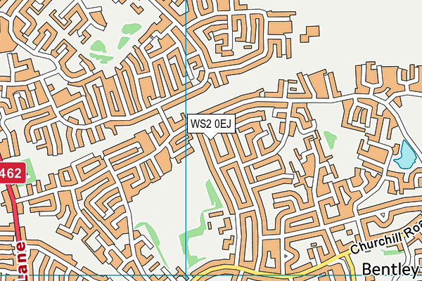 WS2 0EJ map - OS VectorMap District (Ordnance Survey)