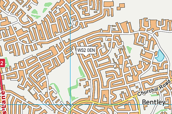WS2 0EN map - OS VectorMap District (Ordnance Survey)