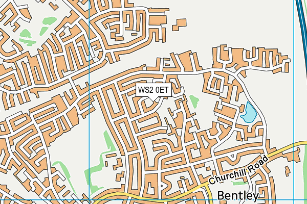 WS2 0ET map - OS VectorMap District (Ordnance Survey)