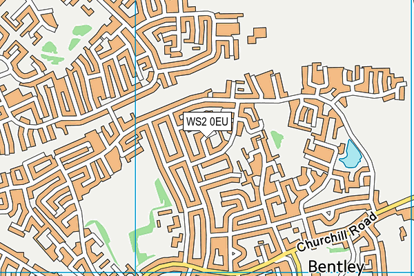WS2 0EU map - OS VectorMap District (Ordnance Survey)