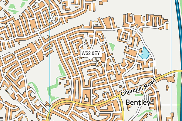 WS2 0EY map - OS VectorMap District (Ordnance Survey)