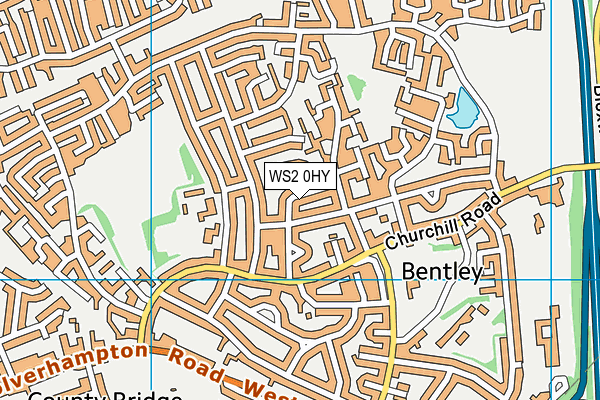 WS2 0HY map - OS VectorMap District (Ordnance Survey)