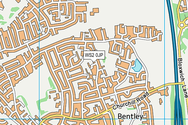 WS2 0JP map - OS VectorMap District (Ordnance Survey)