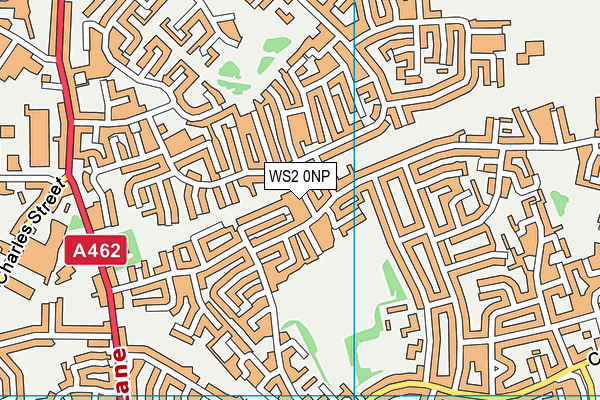 WS2 0NP map - OS VectorMap District (Ordnance Survey)