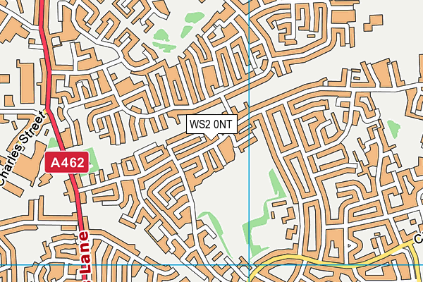 WS2 0NT map - OS VectorMap District (Ordnance Survey)