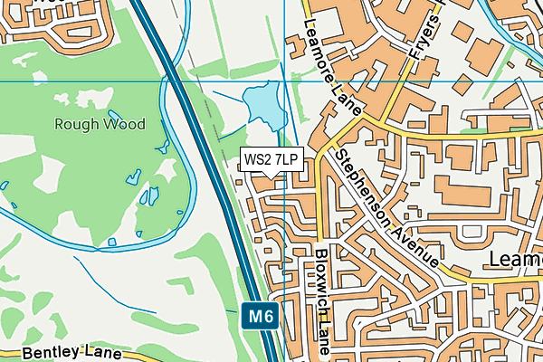 WS2 7LP map - OS VectorMap District (Ordnance Survey)
