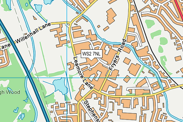WS2 7NL map - OS VectorMap District (Ordnance Survey)