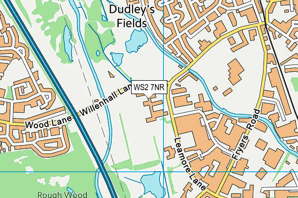 Mary Elliot Academy map (WS2 7NR) - OS VectorMap District (Ordnance Survey)