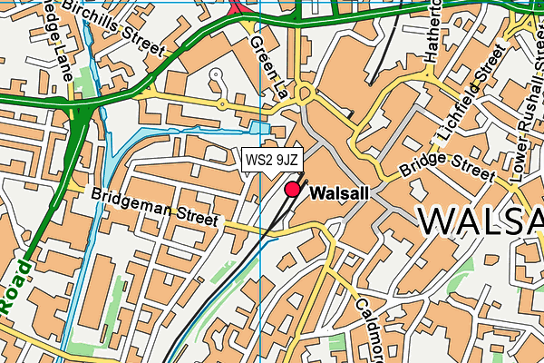 Map of WALSALL SKIP & GRAB HIRE LIMITED at district scale