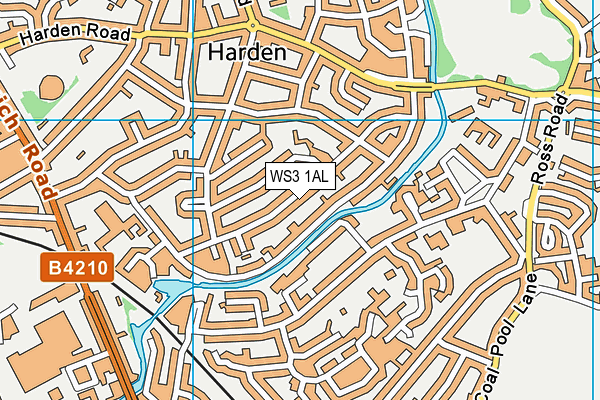 WS3 1AL map - OS VectorMap District (Ordnance Survey)