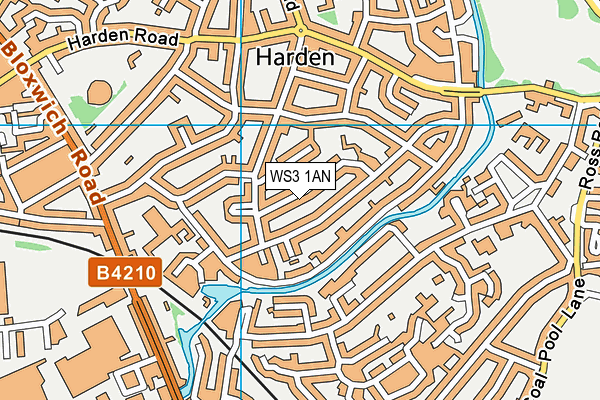 WS3 1AN map - OS VectorMap District (Ordnance Survey)