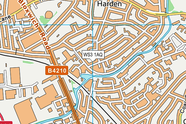 WS3 1AQ map - OS VectorMap District (Ordnance Survey)